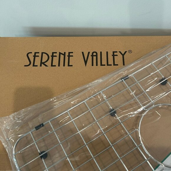 SERENE VALLEY Sink Bottom Grid 24-1/8" x 12-5/8", Centered Drain Sink Protector - Picture 4 of 7